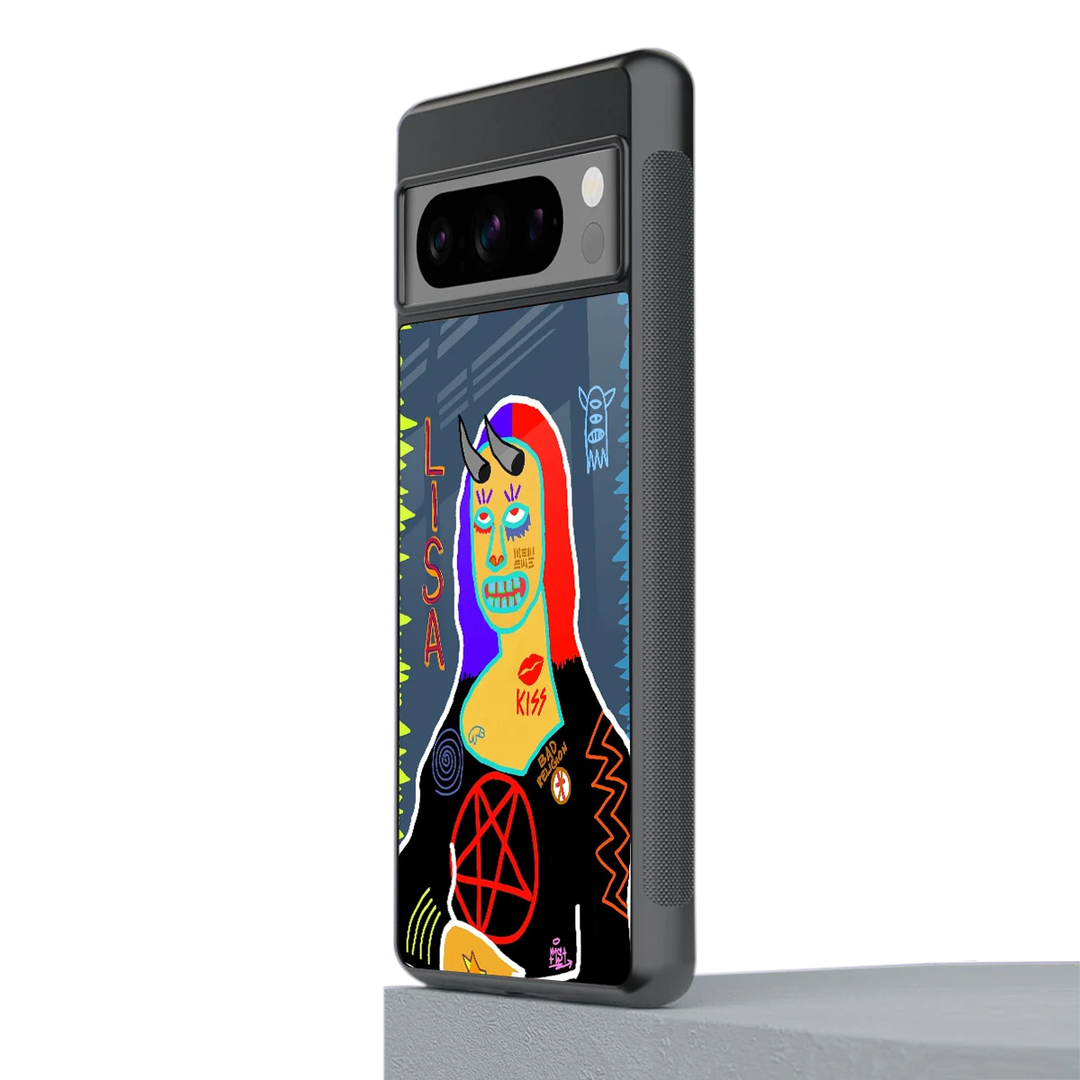 Rebel Lisa stylish phone case for google pixel 8 pro | glossy glass and slim fit