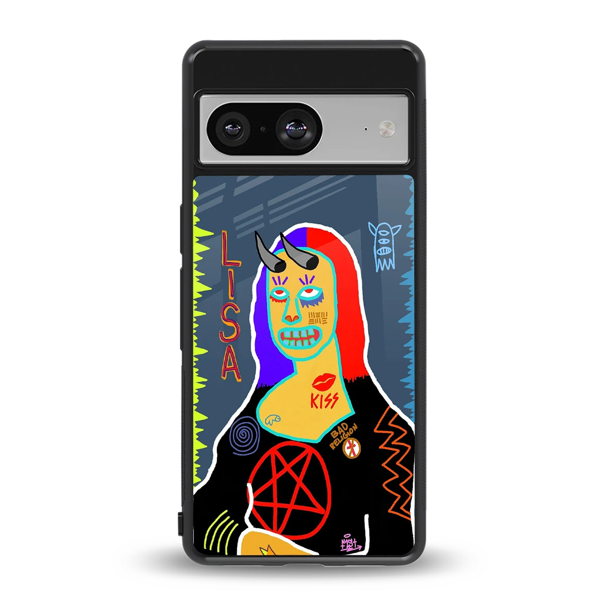 Rebel Lisa back phone cover | glass case for google pixel 8