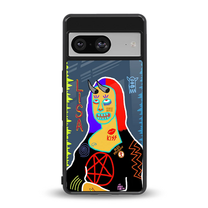 Rebel Lisa back phone cover | glass case for google pixel 8