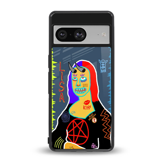 Rebel Lisa back phone cover | glass case for google pixel 8