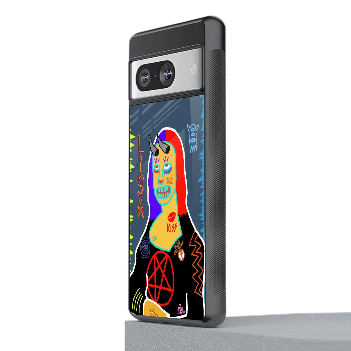 Rebel Lisa stylish phone case for google pixel 8 | glossy glass and slim fit