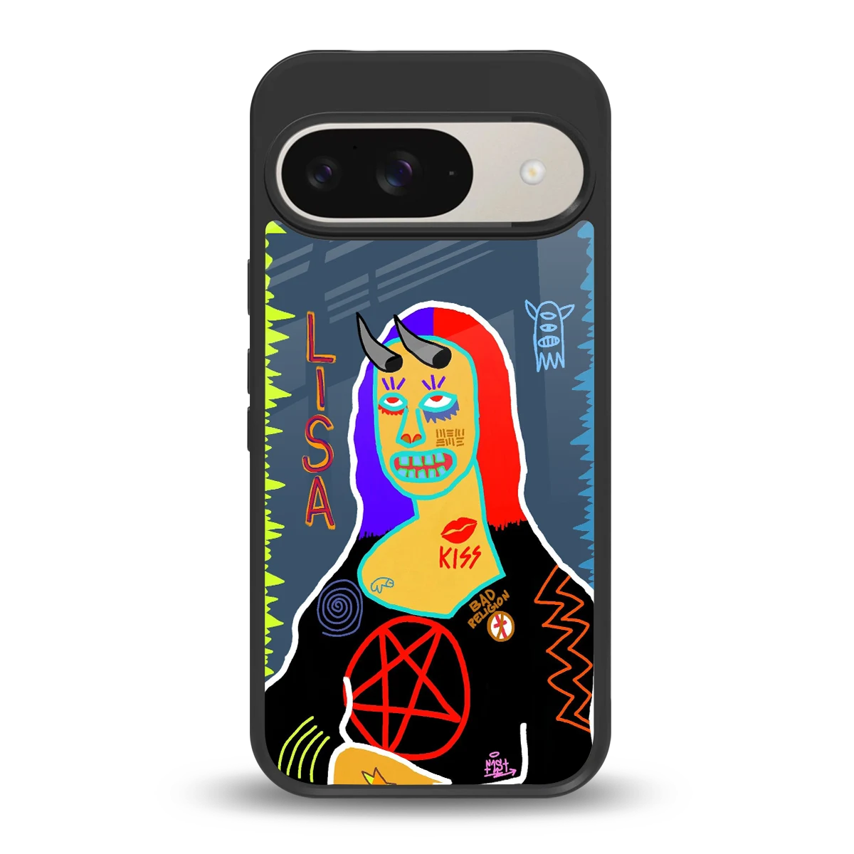 Rebel Lisa back phone cover | glass case for google pixel 9