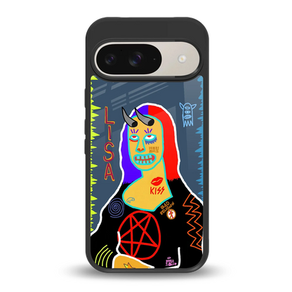 Rebel Lisa back phone cover | glass case for google pixel 9