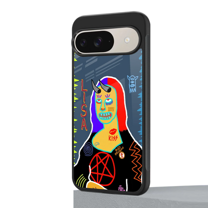 Rebel Lisa google pixel 9 mobile cover | shockproof glass phone case