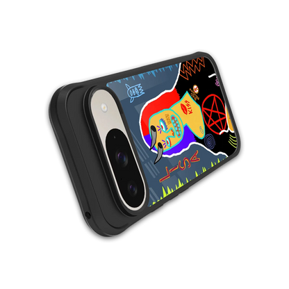 Rebel Lisa stylish phone case for google pixel 9 | glossy glass and slim fit
