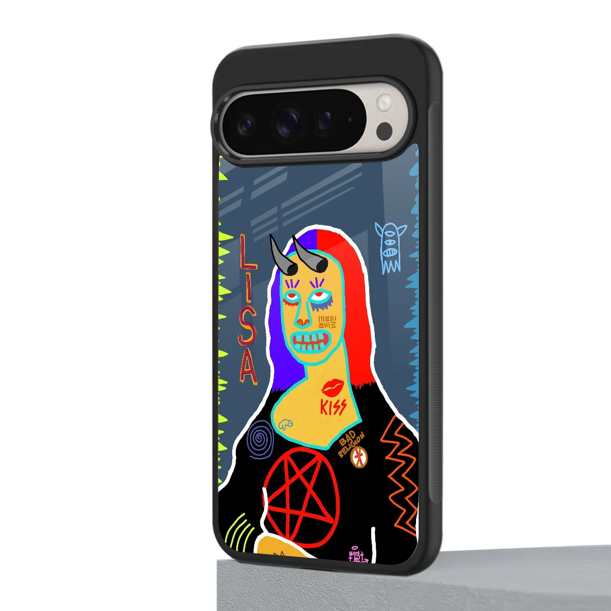 Rebel Lisa google pixel 9 pro mobile cover | shockproof glass phone case