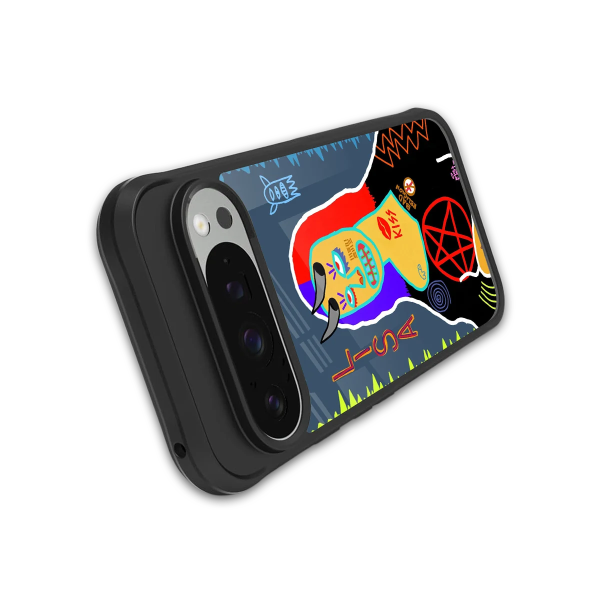 Rebel Lisa stylish phone case for google pixel 9 pro xl | glossy glass and slim fit