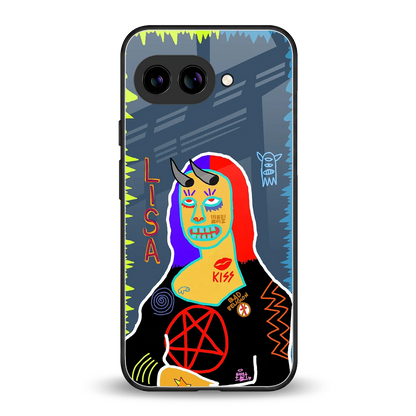 Rebel Lisa back phone cover | glass case for google pixel 9a