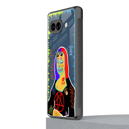Rebel Lisa google pixel 9a mobile cover | shockproof glass phone case