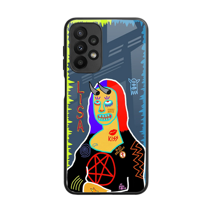 Rebel Lisa back phone cover | glass case for samsung galaxy a23
