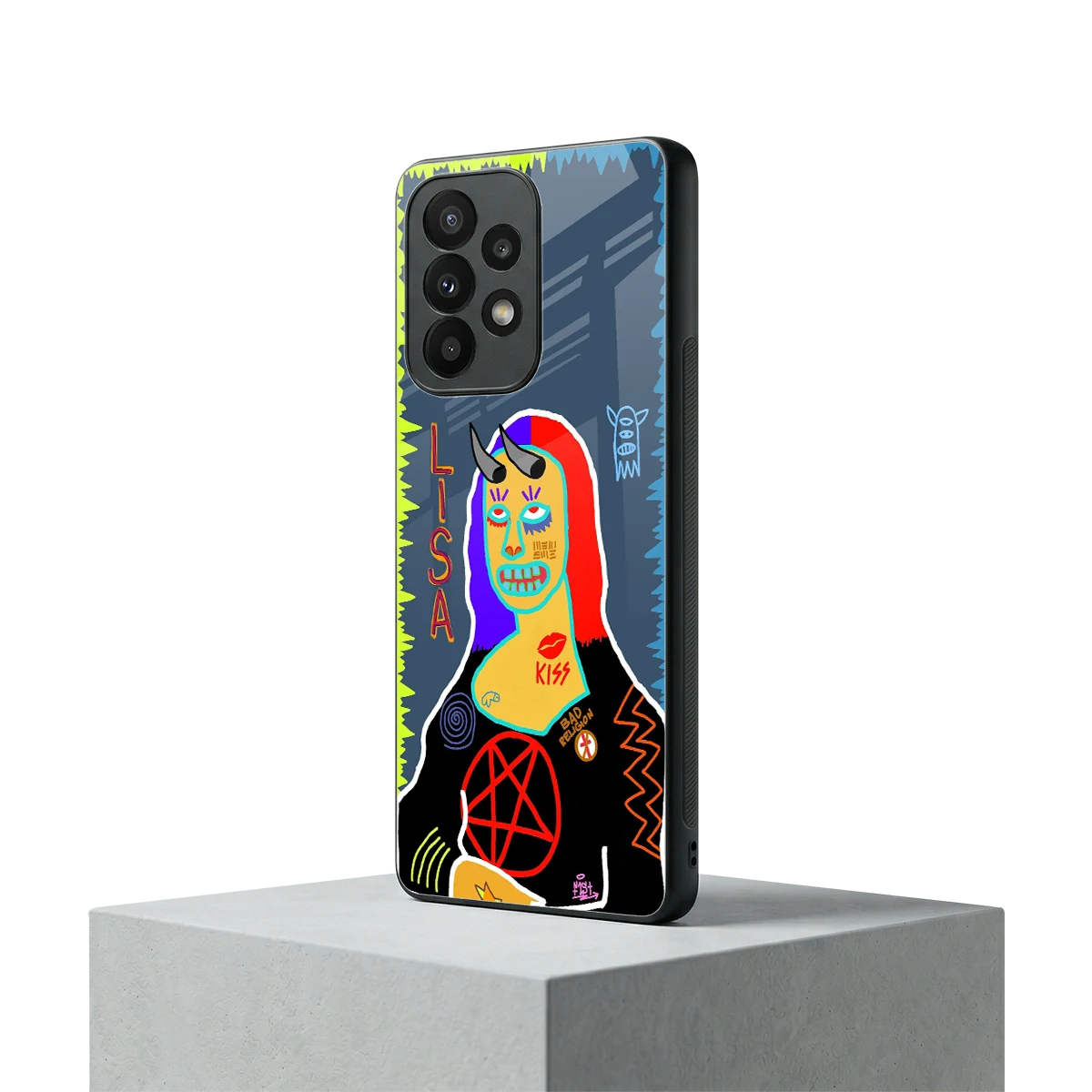 Rebel Lisa samsung galaxy a23 mobile cover | shockproof glass phone case
