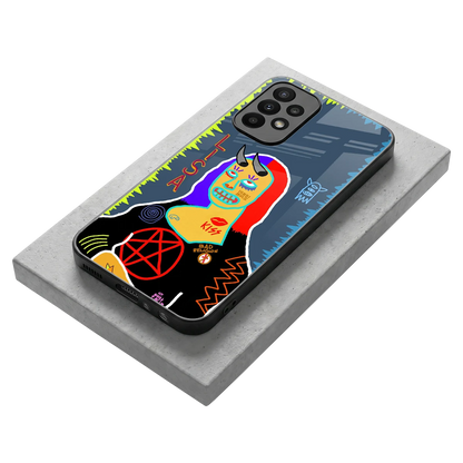 Rebel Lisa stylish phone case for samsung galaxy a23 | glossy glass and slim fit