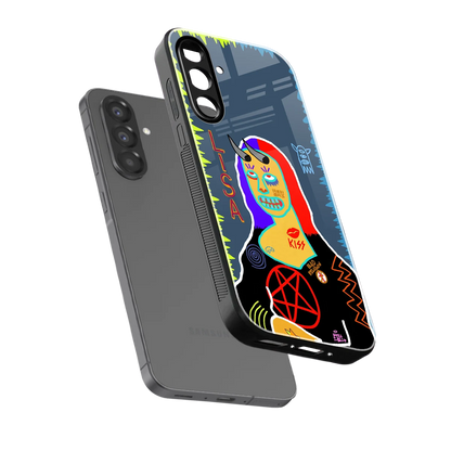Rebel Lisa sleek samsung galaxy a36 5g cover with tempered glass back and TPU edges