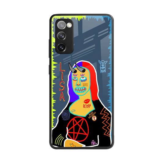 Rebel Lisa back phone cover | glass case for samsung galaxy s20 fe