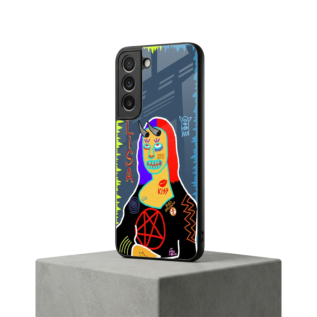 Rebel Lisa samsung galaxy s22 mobile cover | shockproof glass phone case