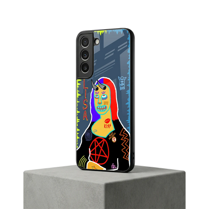 Rebel Lisa samsung galaxy s22 mobile cover | shockproof glass phone case