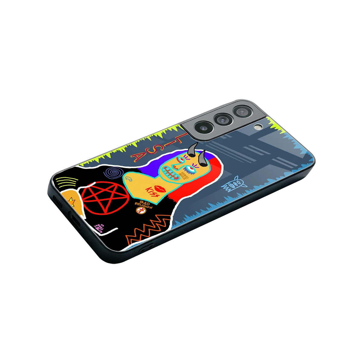 Rebel Lisa stylish phone case for samsung galaxy s22 | glossy glass and slim fit