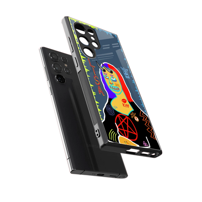 Rebel Lisa sleek samsung galaxy s24 ultra cover with tempered glass back and TPU edges