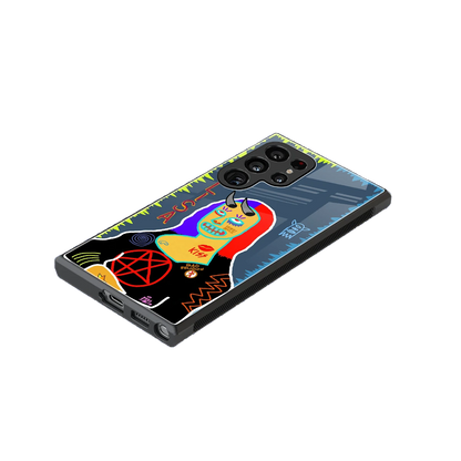 Rebel Lisa stylish phone case for samsung galaxy s23 ultra | glossy glass and slim fit