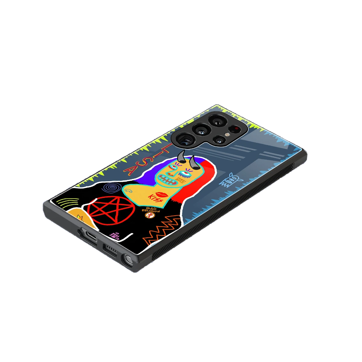 Rebel Lisa stylish phone case for samsung galaxy s24 ultra | glossy glass and slim fit
