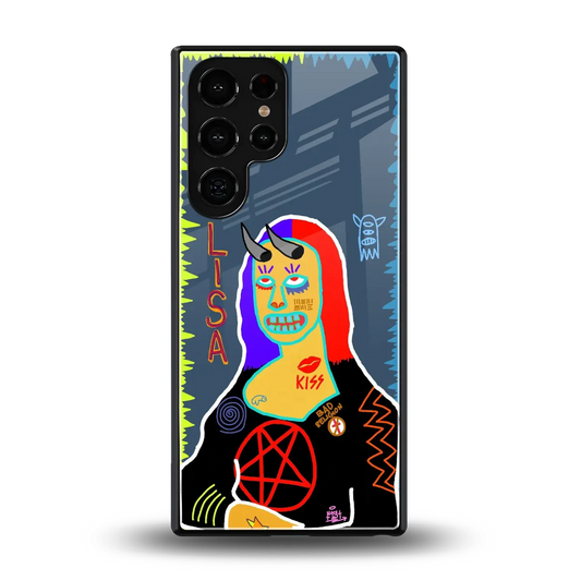 Rebel Lisa back phone cover | glass case for samsung galaxy s25 ultra