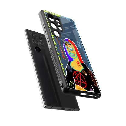 Rebel Lisa sleek samsung galaxy s25 ultra cover with tempered glass back and TPU edges