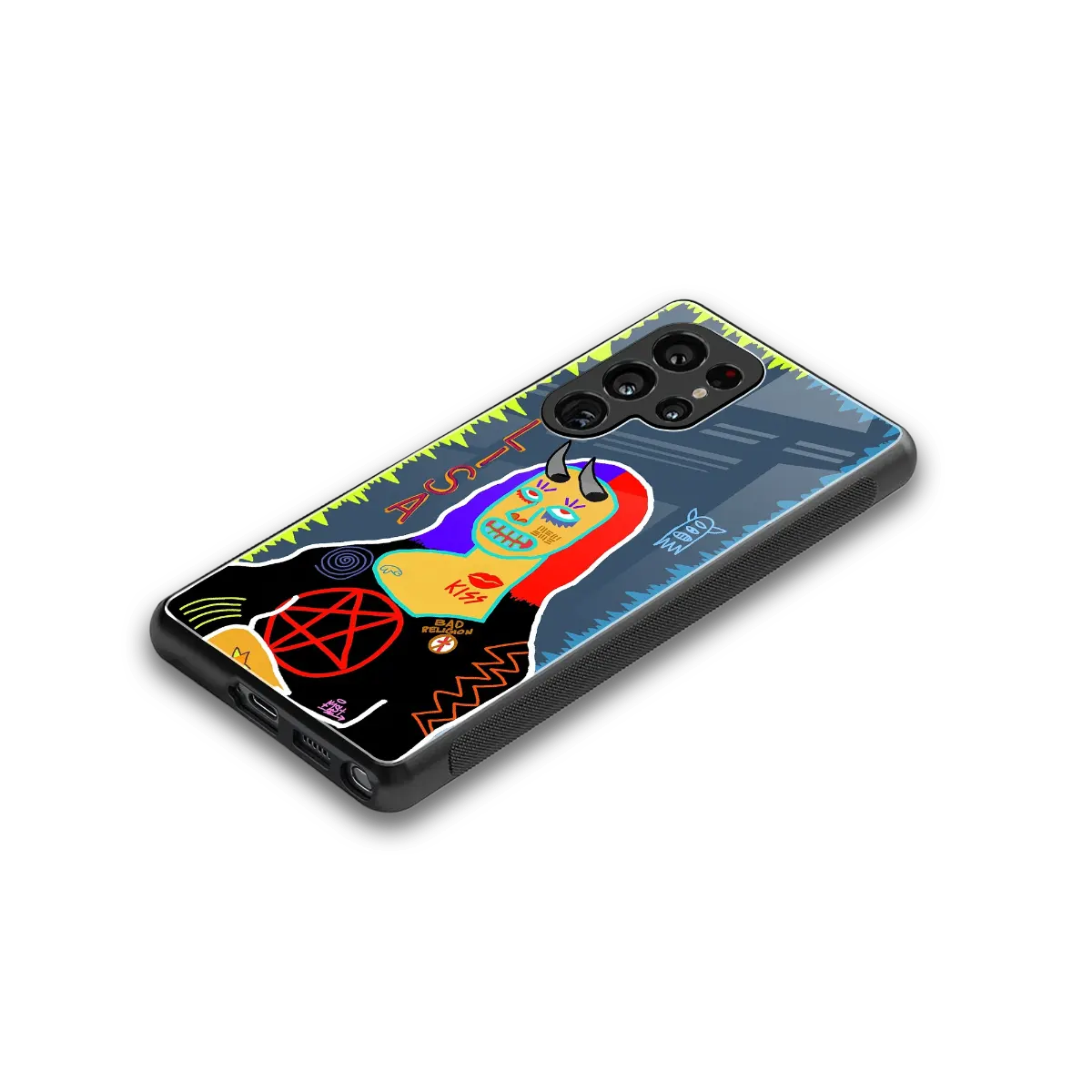 Rebel Lisa stylish phone case for samsung galaxy s25 ultra | glossy glass and slim fit