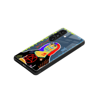 Rebel Lisa stylish phone case for samsung galaxy s23 fe | glossy glass and slim fit