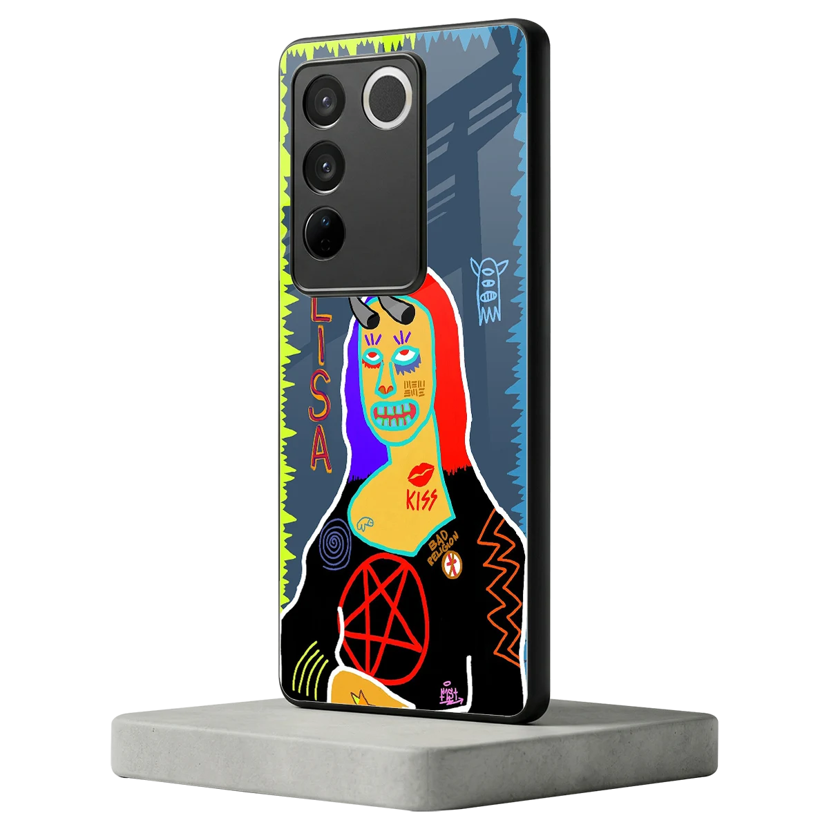 Rebel Lisa vivo v27 5g mobile cover | shockproof glass phone case
