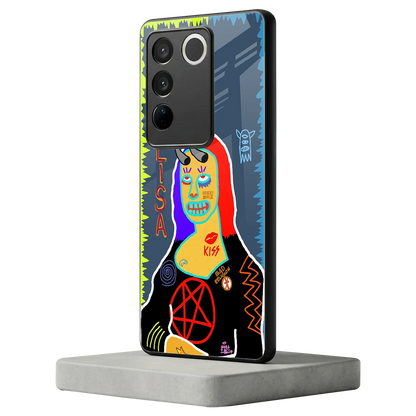 Rebel Lisa vivo v27 5g mobile cover | shockproof glass phone case