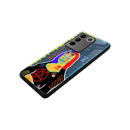 Rebel Lisa stylish phone case for vivo v27 5g | glossy glass and slim fit