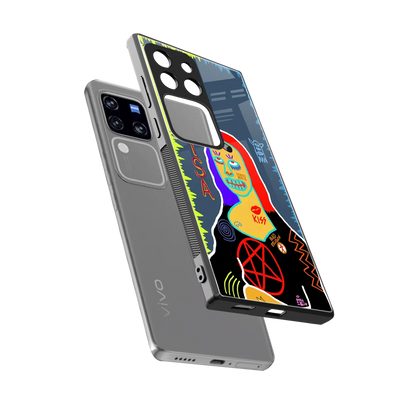 Rebel Lisa sleekvivo v30 pro cover with tempered glass back and TPU edges