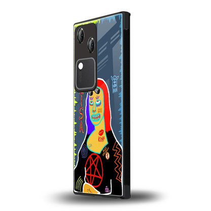 Rebel Lisa vivo v30 mobile cover | shockproof glass phone case