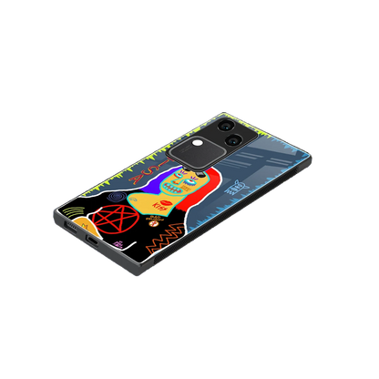Rebel Lisa stylish phone case for vivo v30 | glossy glass and slim fit