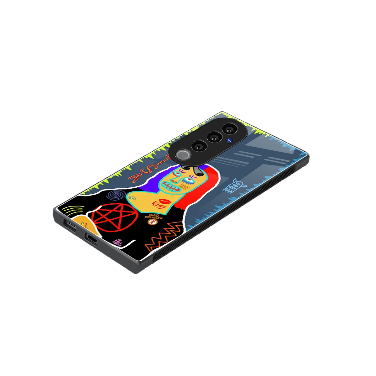 Rebel Lisa stylish phone case for vivo v40 pro | glossy glass and slim fit