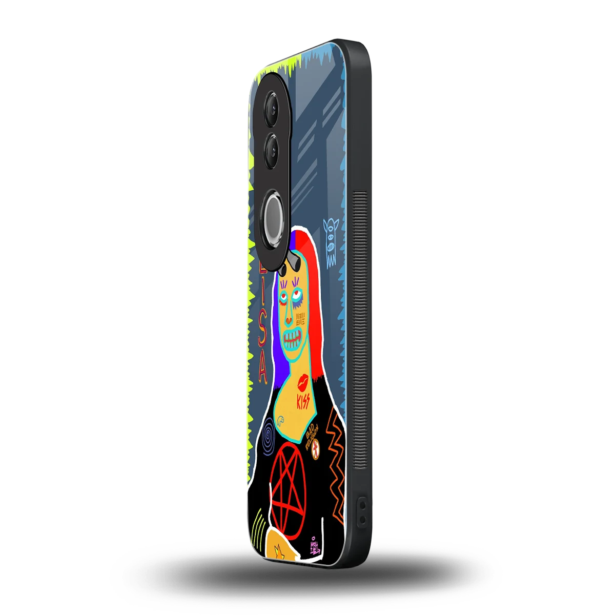 Rebel Lisa vivo v50 mobile cover | shockproof glass phone case
