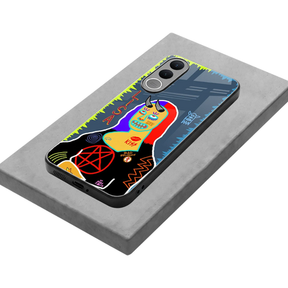 Rebel Lisa stylish phone case for vivo v70 fe | glossy glass and slim fit