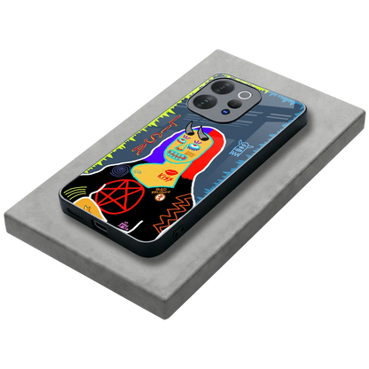 Rebel Lisa stylish phone case for vivo v70 | glossy glass and slim fit