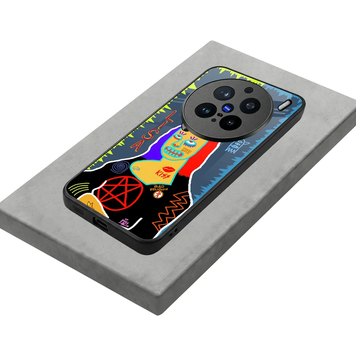 Rebel Lisa stylish phone case for vivo x200 pro | glossy glass and slim fit