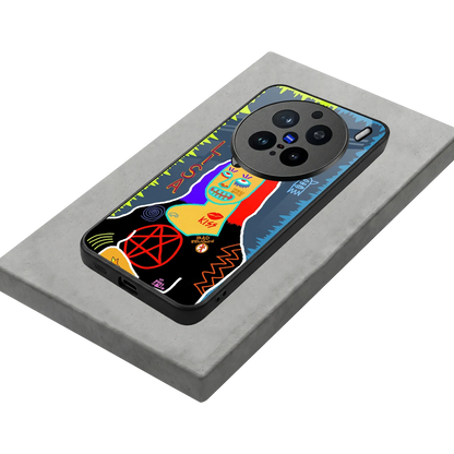 Rebel Lisa stylish phone case for vivo x200 pro | glossy glass and slim fit