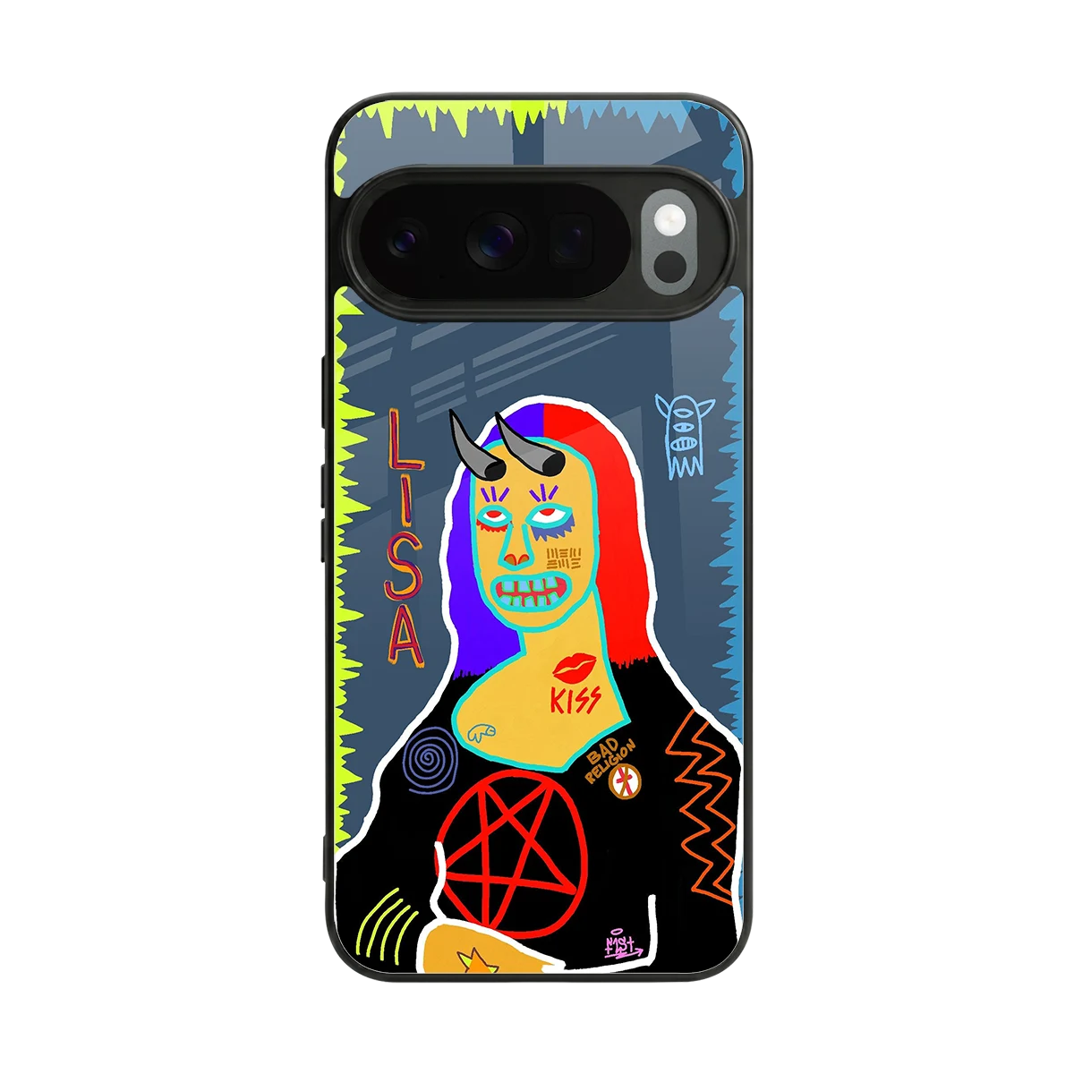 Rebel Lisa back phone cover | glass case for google pixel 10 pro
