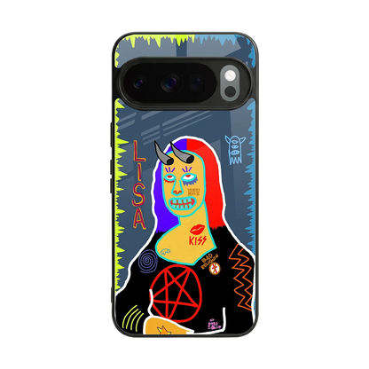 Rebel Lisa back phone cover | glass case for google pixel 10 pro