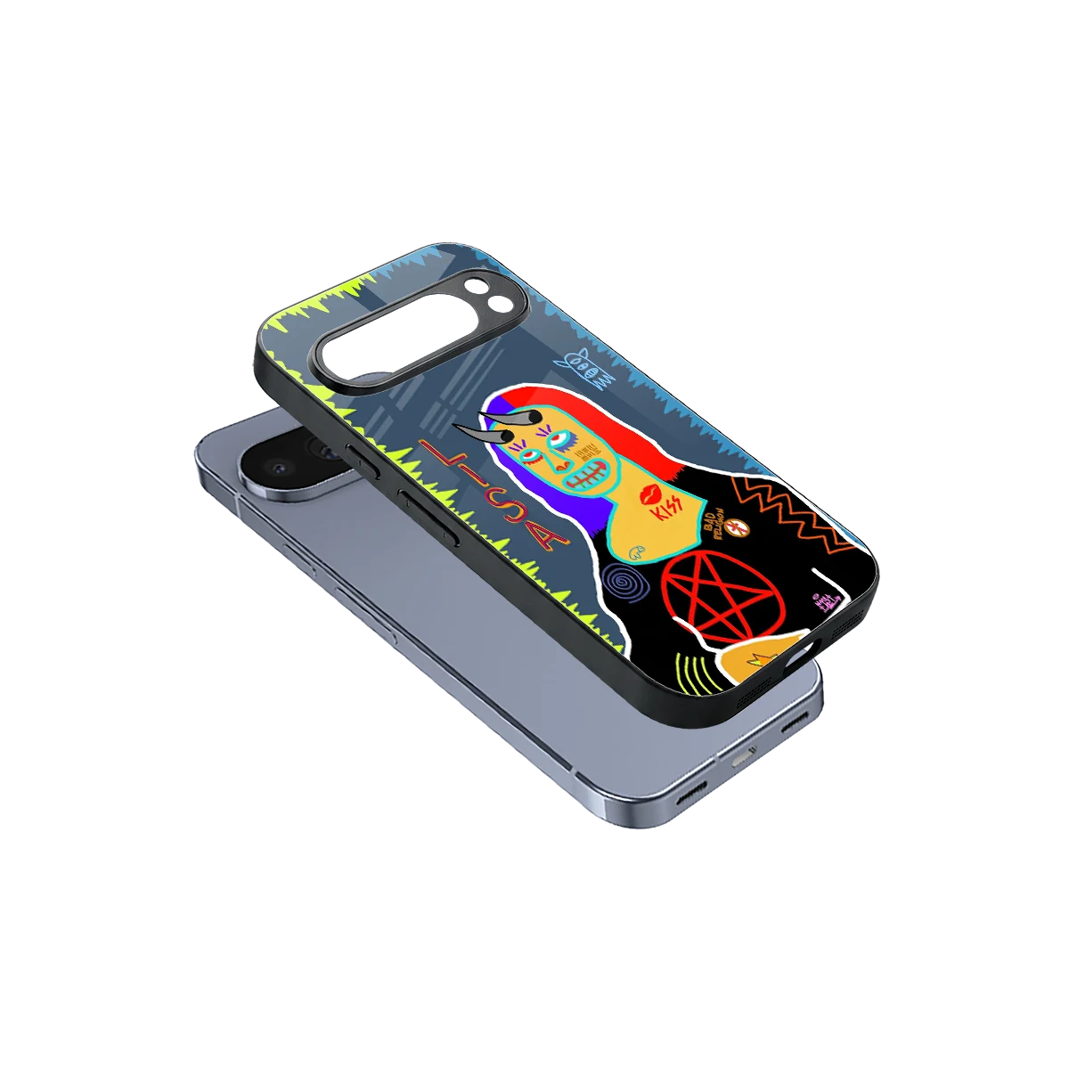 Rebel Lisa sleek google pixel 10 pro cover with tempered glass back and TPU edges