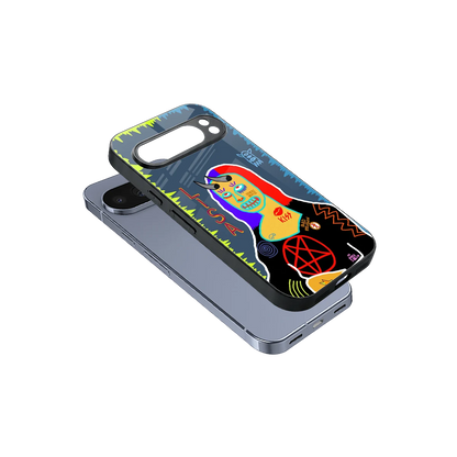 Rebel Lisa sleek google pixel 10 pro cover with tempered glass back and TPU edges