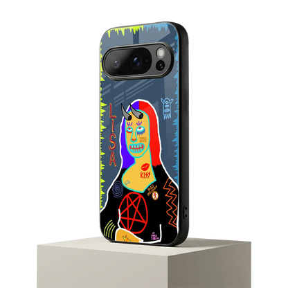 Rebel Lisa google pixel 10 pro mobile cover | shockproof glass phone case