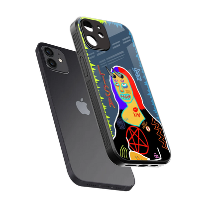 Rebel Lisa sleek iphone 11 cover with tempered glass back and TPU edges