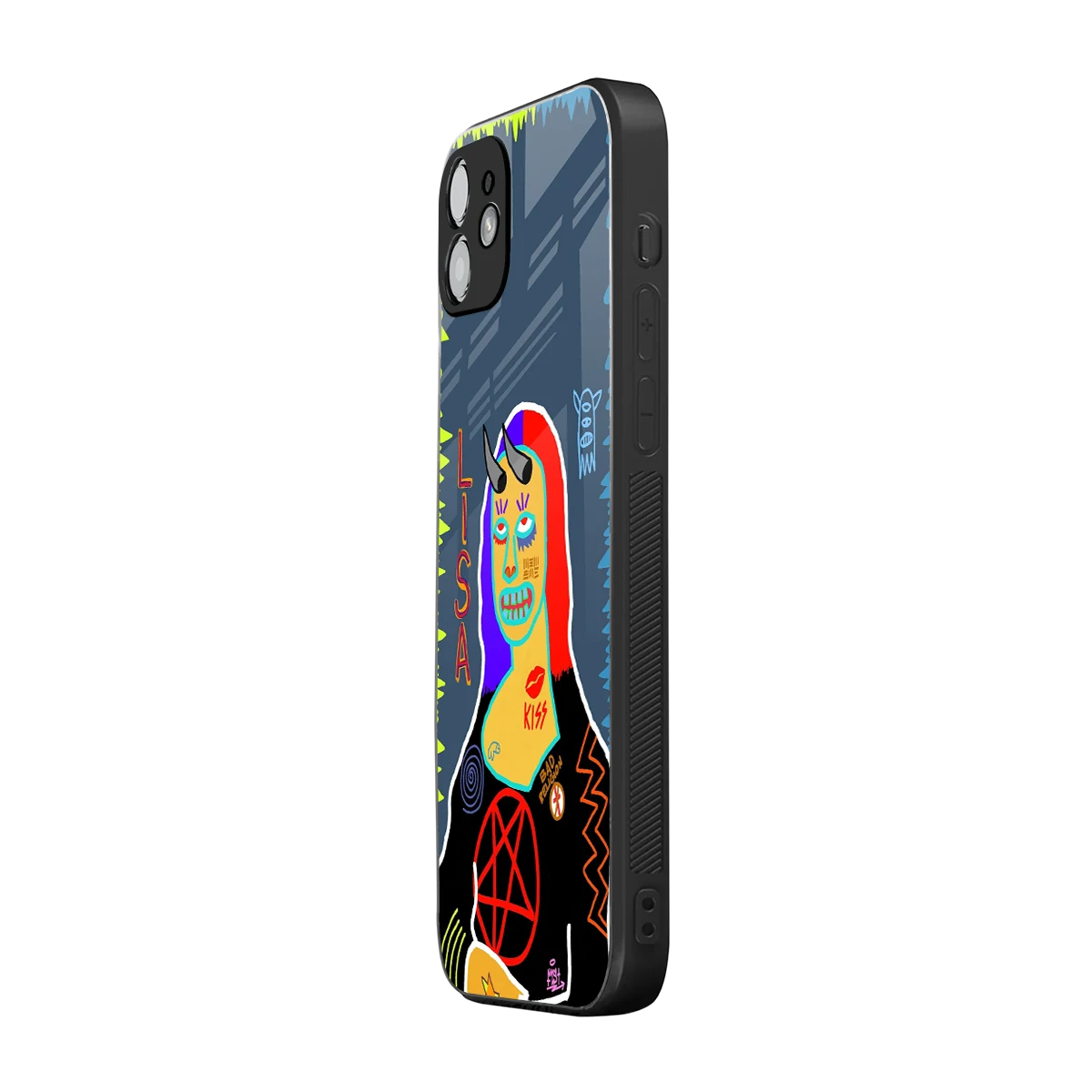 Rebel Lisa iphone 12 mobile cover | shockproof glass phone case