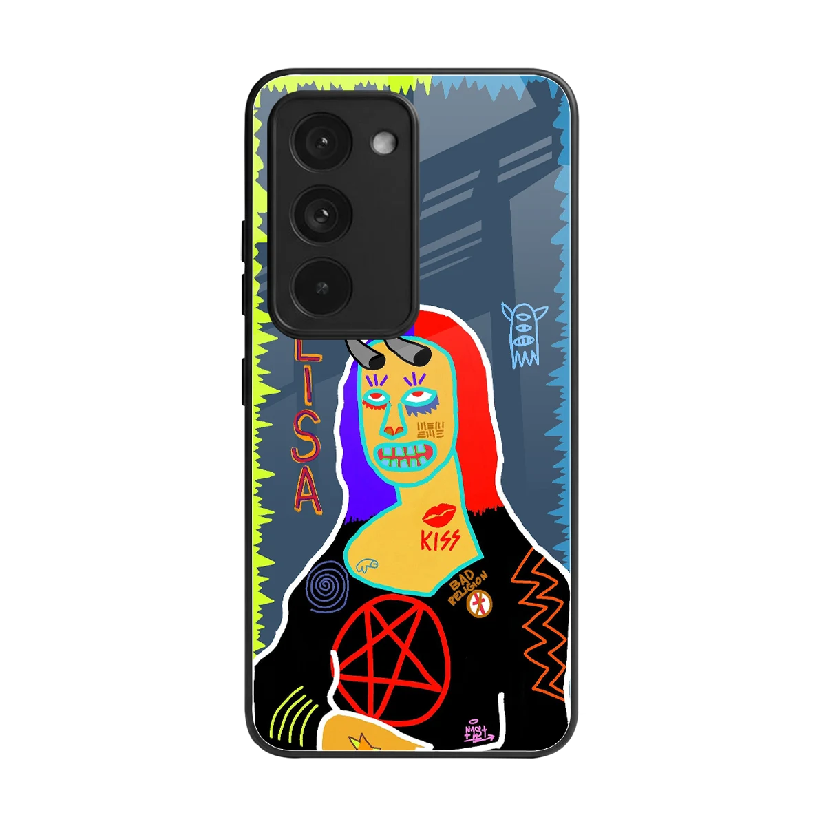Rebel Lisa back phone cover | glass case for redmi 15 5g