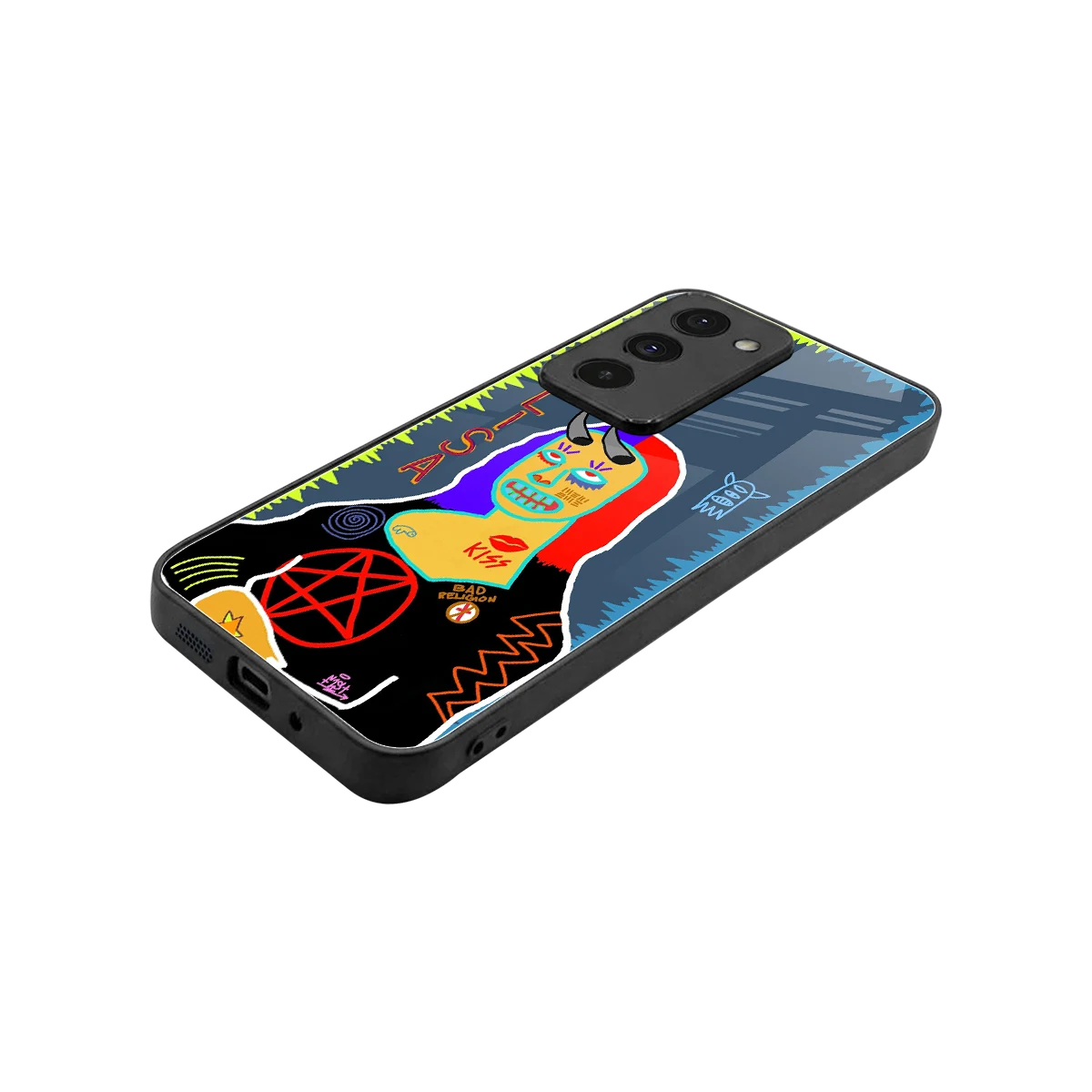 Rebel Lisa stylish phone case for redmi 15 5g | glossy glass and slim fit
