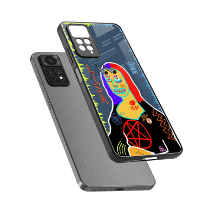 Rebel Lisa sleek redmi note 11 pro cover with tempered glass back and TPU edges